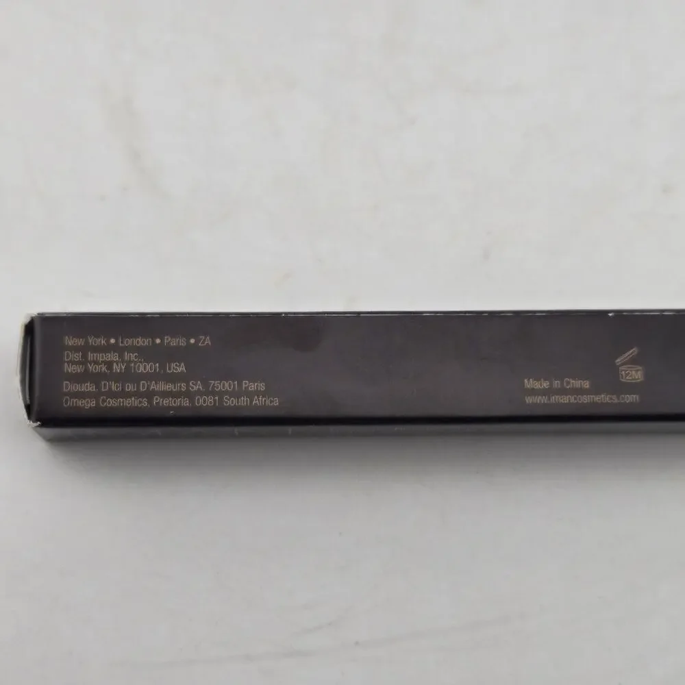 IMAN Perfect Eye Pencil Eyeliner Lot Of 3 Black Shimmer w/ Sharpener Cap .05 Oz